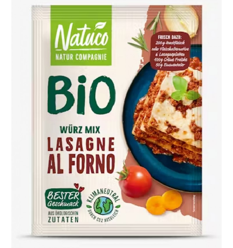 Mix de condimente bio pentru Lasagna, 30g Natuco