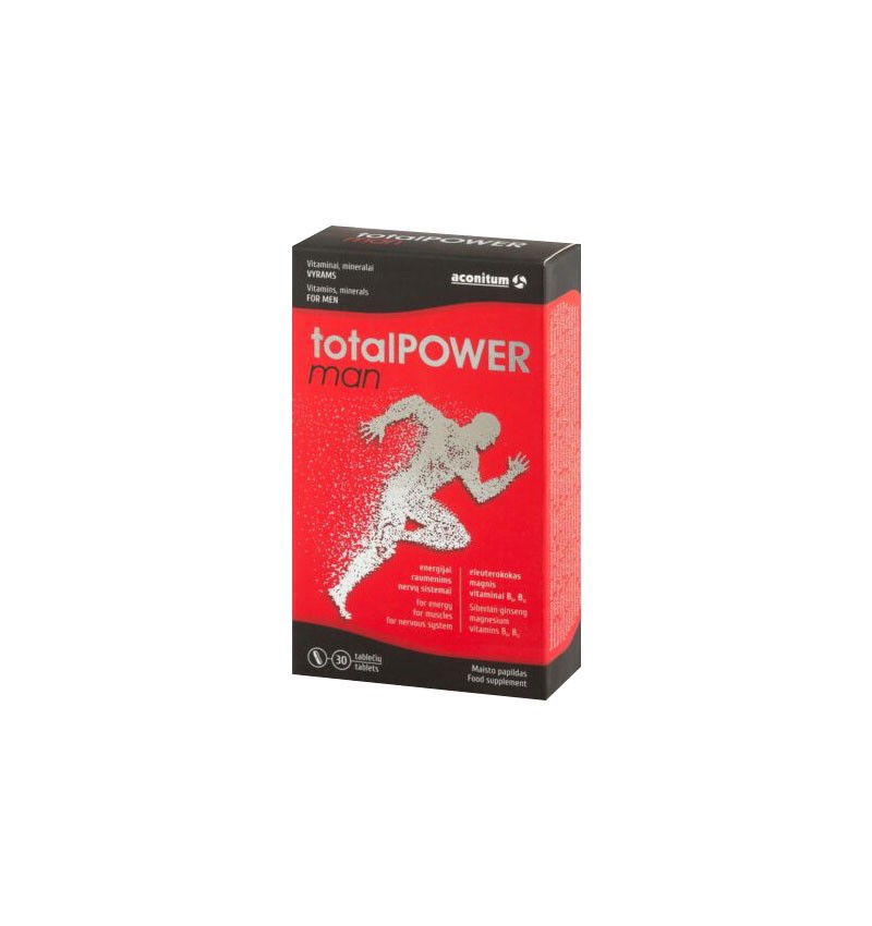 totalPOWER man, 30 tablete – 37,2 g Aconitum