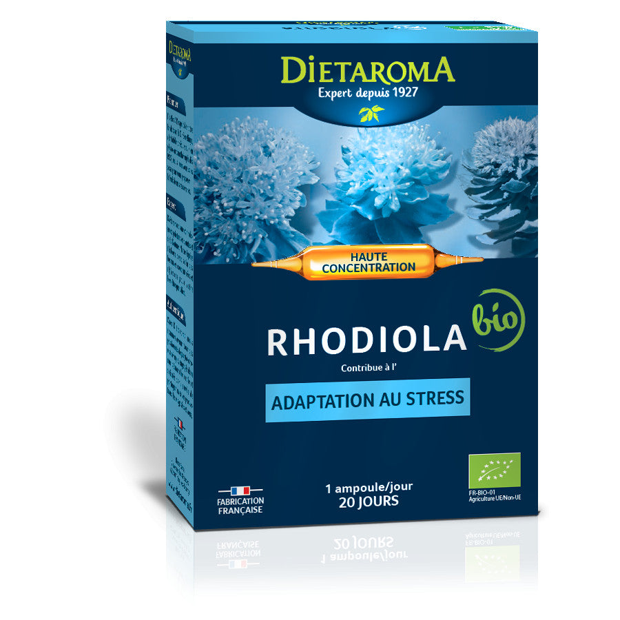 Rhodiola 20 fiole, 200ml, Antistress natural, contribuie la relaxare