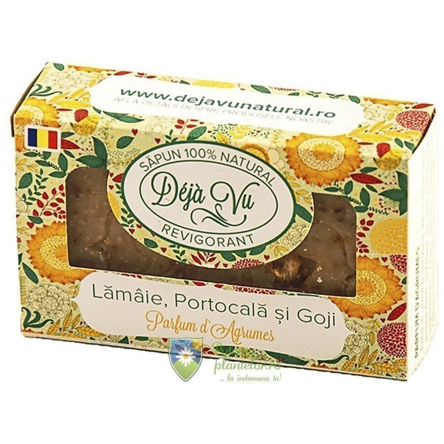 Sapun natural cu Lamai, Portocala si Goji 90 gr