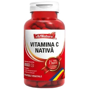 Vitamina C Nativa, 60 capsule, AdNatura