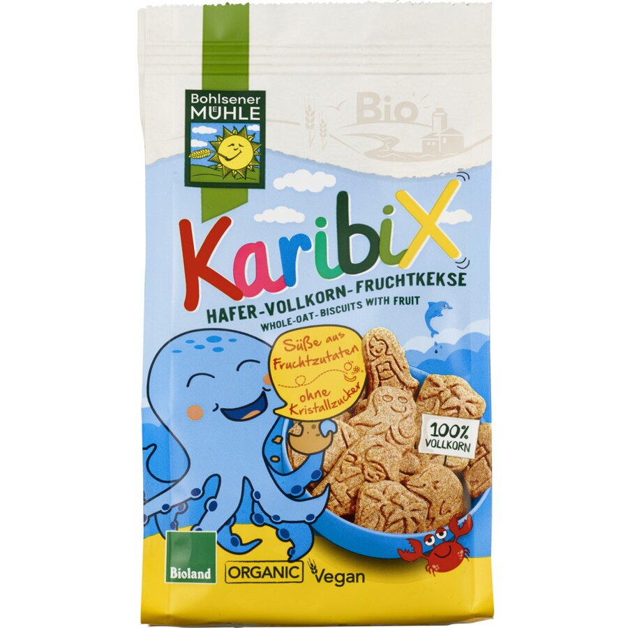 Biscuiti Caracatita FARA ZAHAR bio Bohlsener Muehle, 125g