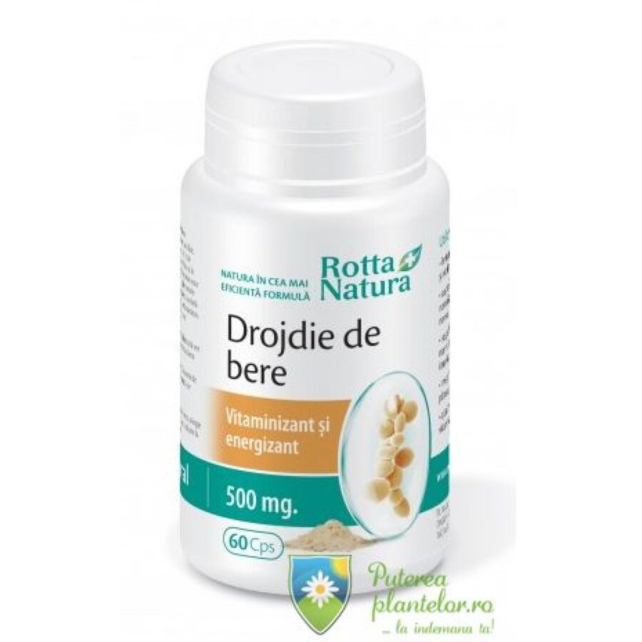 Drojdie de bere 500mg 60 capsule