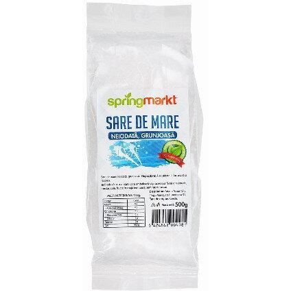 Sare de mare neiodata, 500gr, Springmarkt