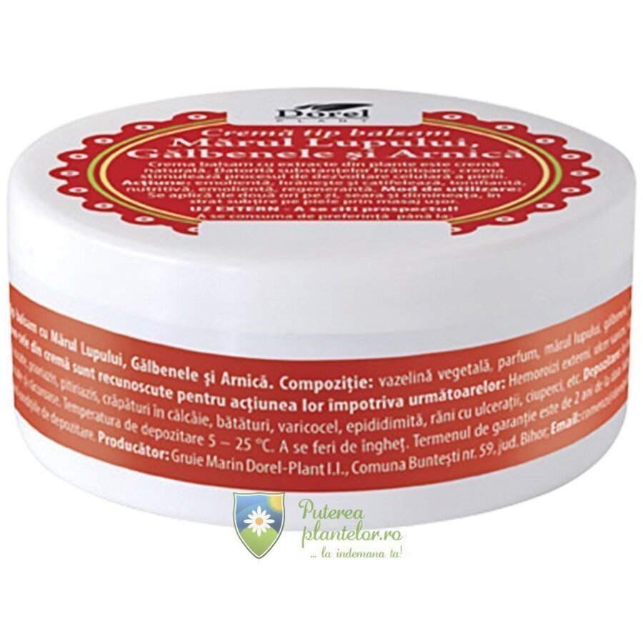 Crema Marul Lupului, Galbenele si Arnica 90 ml