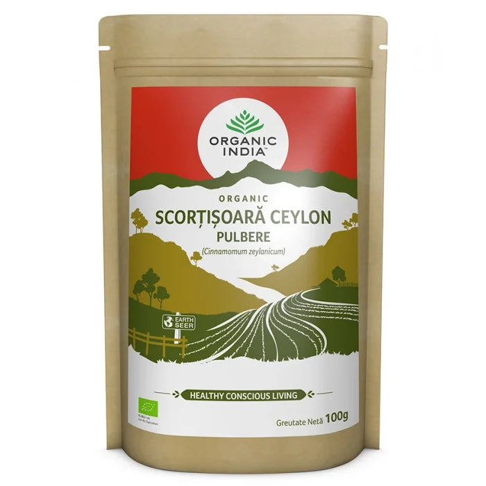 Scortisoara Ceylon Pulbere 100% Certificata Organic Fara Gluten 100g Organic India