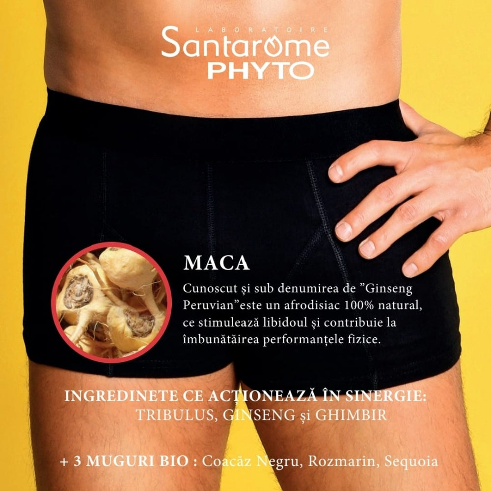 Maca 1500 tribulus ginseng ghimbir bio 20 fiole