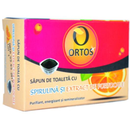 Sapun cu Spirulina si Portocale Ortos Prod, 100 g