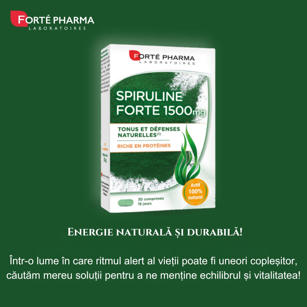 Spirulină Forte 30 cpr | Forte Pharma