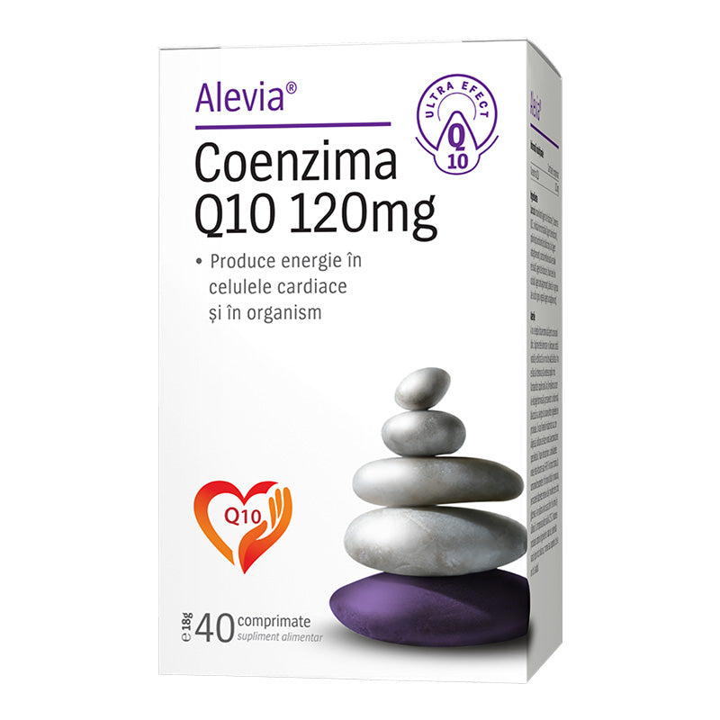 Coenzima Q10, 120 mg, 40 capsule vegetale, Alevia