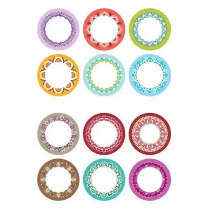 Etichete goale pentru recipiente, 5.5 cm, set 12 buc