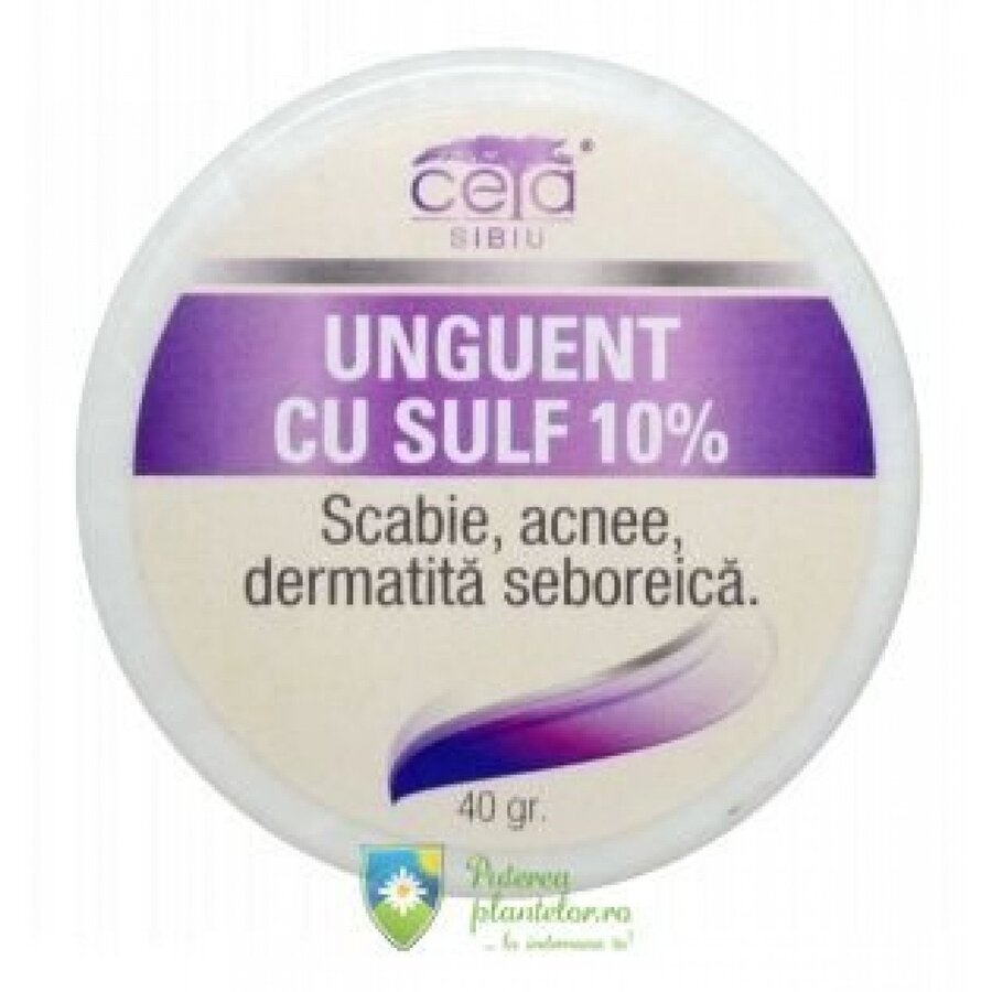 Unguent cu 10% Sulf 40 gr
