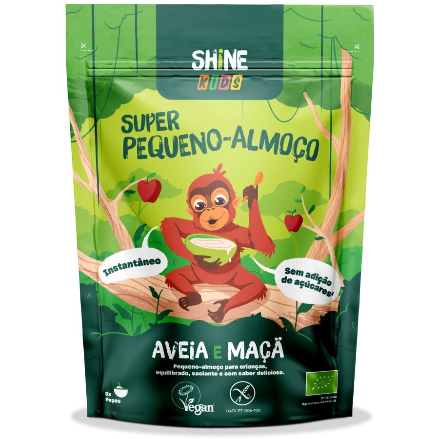 Cereale instant BIO pentru copii, cu ovaz si mere Shine