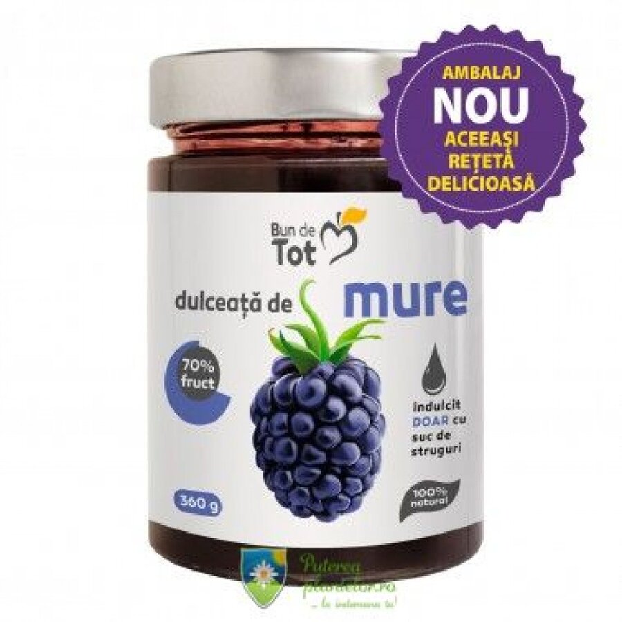Dulceata de mure fara zahar 360 gr