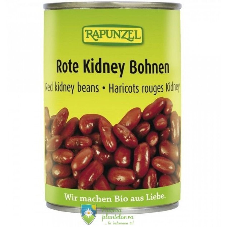 Fasole Kidney rosie la doza eco 400 gr