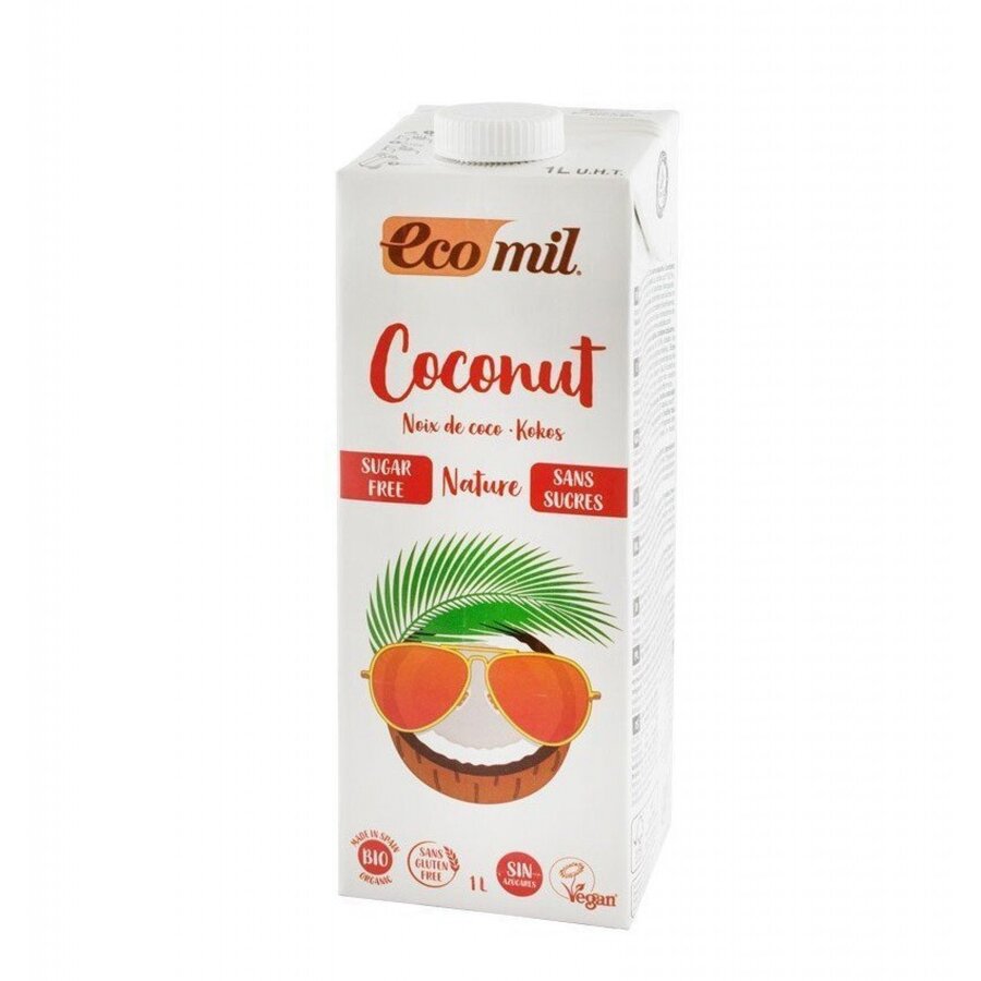 Bautura vegetala bio de cocos fara zahar Ecomil 1l