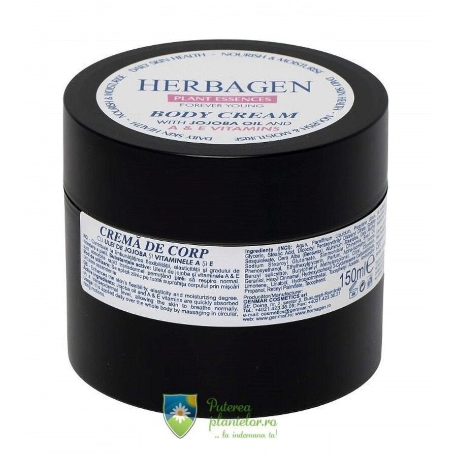 Crema de corp cu ulei de jojoba si vitaminele A si E 150 ml