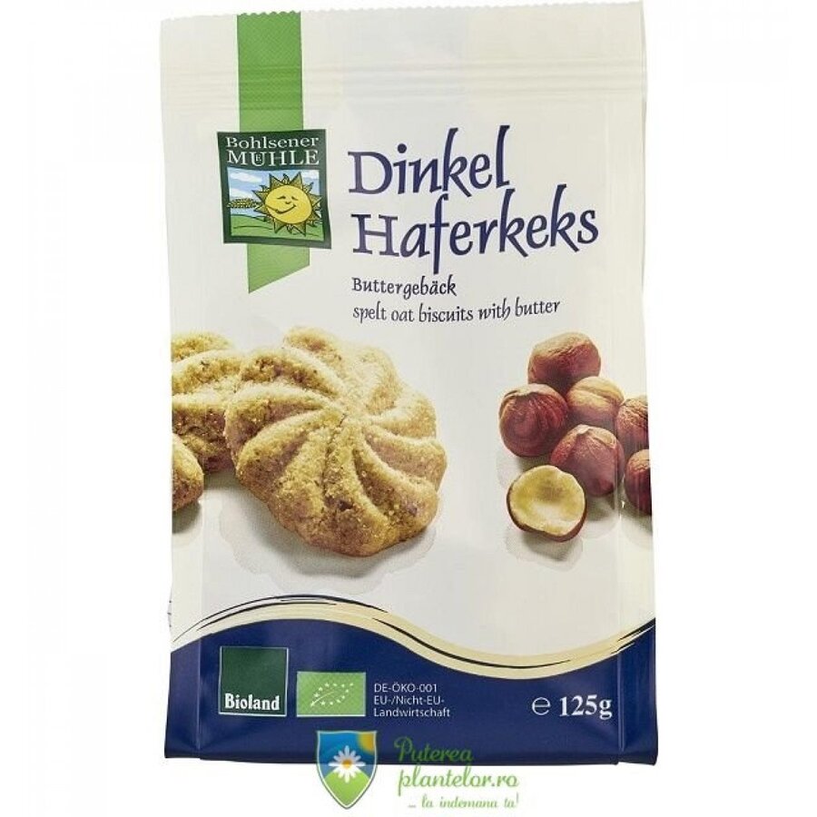 Fursecuri cu unt din ovaz si spelta 125 gr BIO