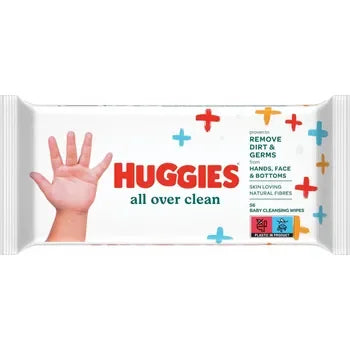 Servetele umede Baby all over clean, 56 bucati, Huggies