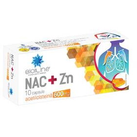 Nac+Zn 600mg, 10 capsule, BioSunLine