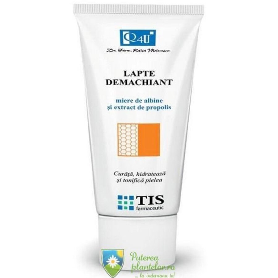 Lapte demachiant cu miere si extract de propolis Q4U 100 ml