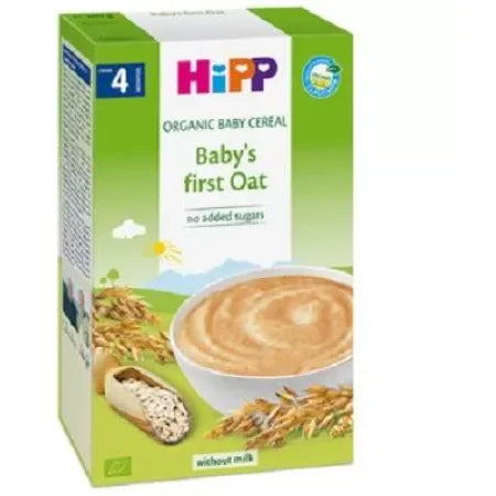 Cereale de ovaz integral, +4 luni, 200 g, Hipp