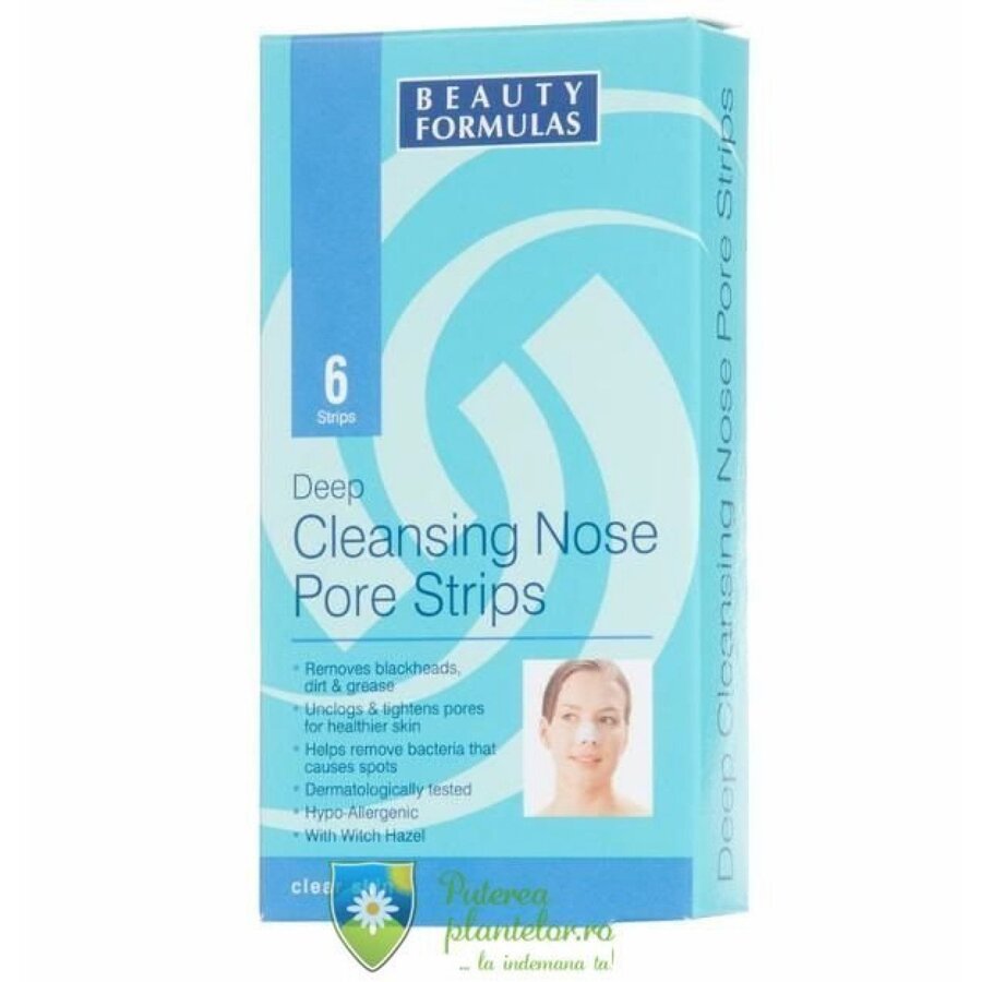 Benzi de Curatare Profunda Pori Nas cu Carbune 6 buc