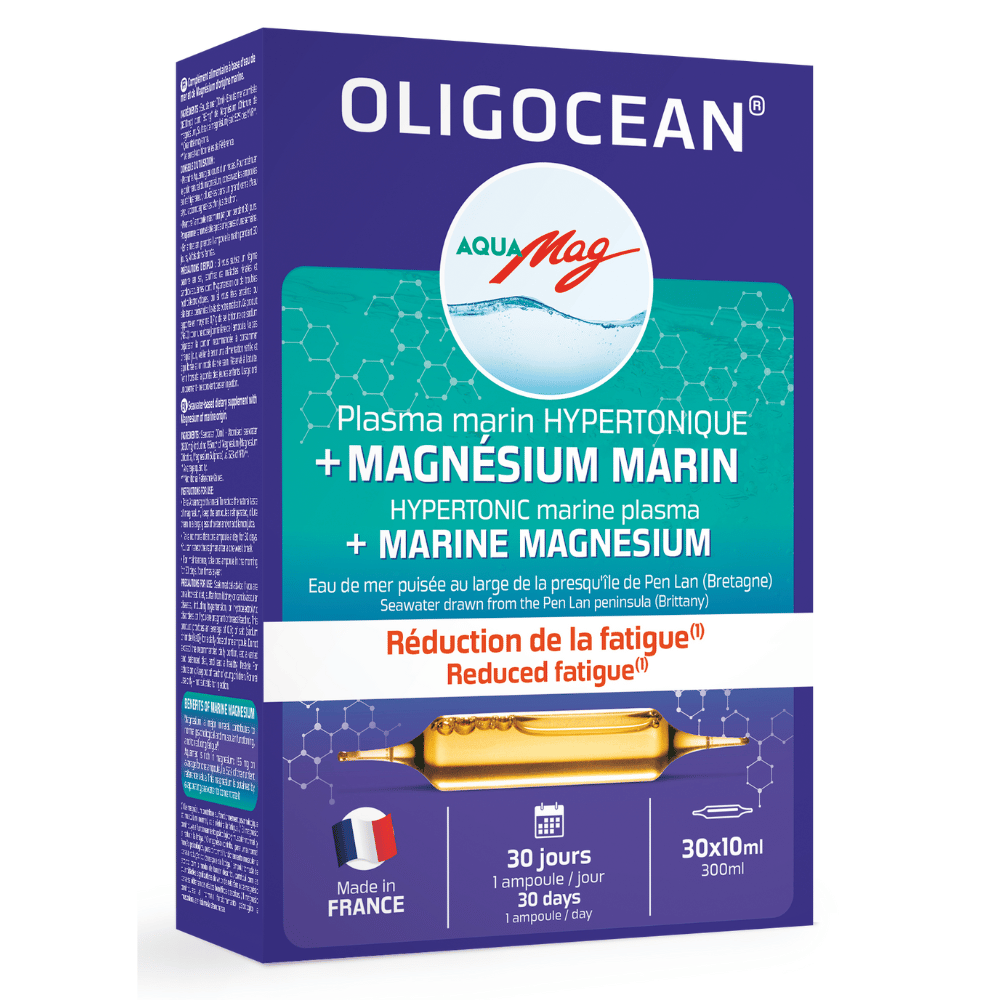 Magneziu Marin Aquamag si Plasma Marina Hipertonica 30 fiole x 10ml, Oligocean