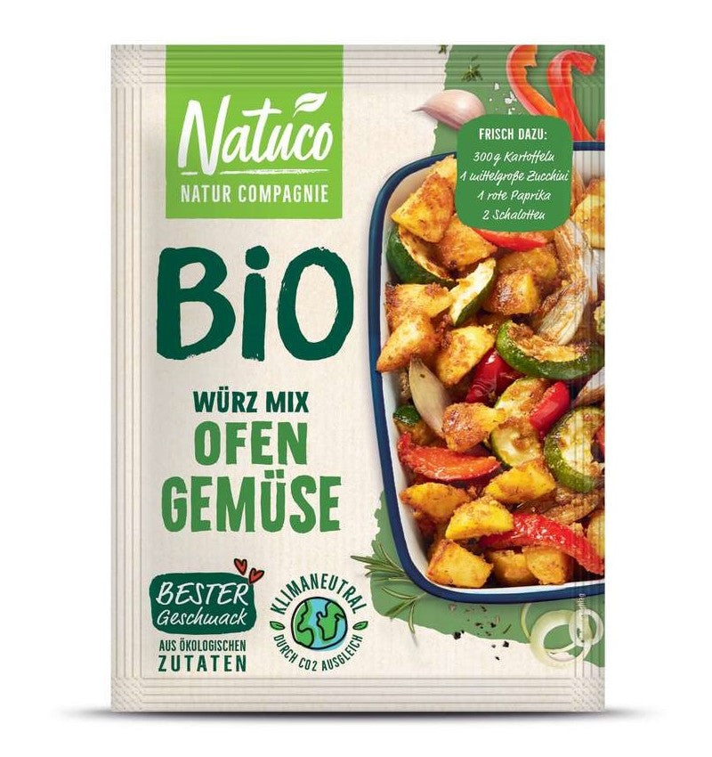 Mix de condimente bio pentru legume la cuptor, 34g Natuco