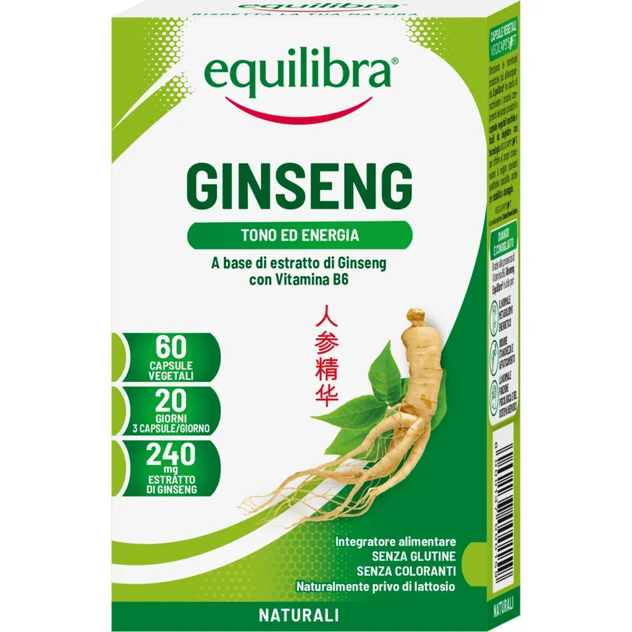 GINSENG - 60 capsule vegetale, 19 g - Equilibra Expira: 31.05.2025