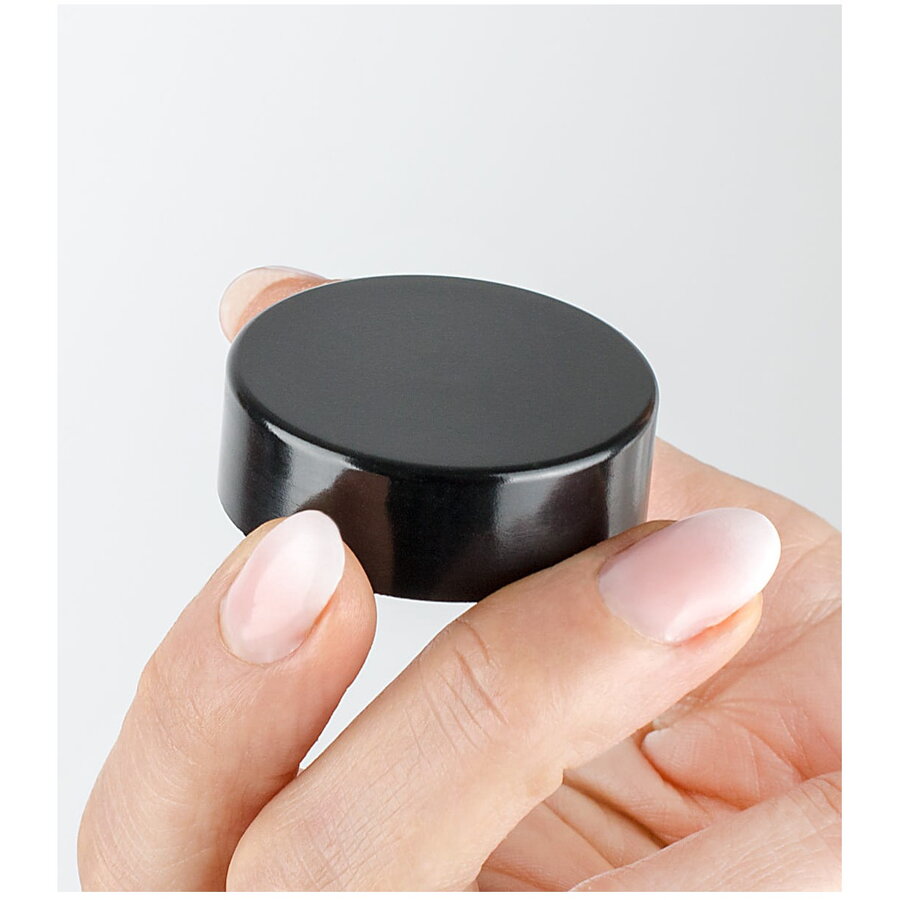 Capac negru pentru borcane Ambra, Clara de 30 ml