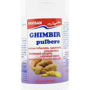 Ghimbir Pulbere Favisan, 50g Expira: 31.07.2025