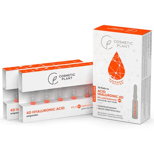 Fiole cu 6% acid hialuronic 4D 10*2 ml