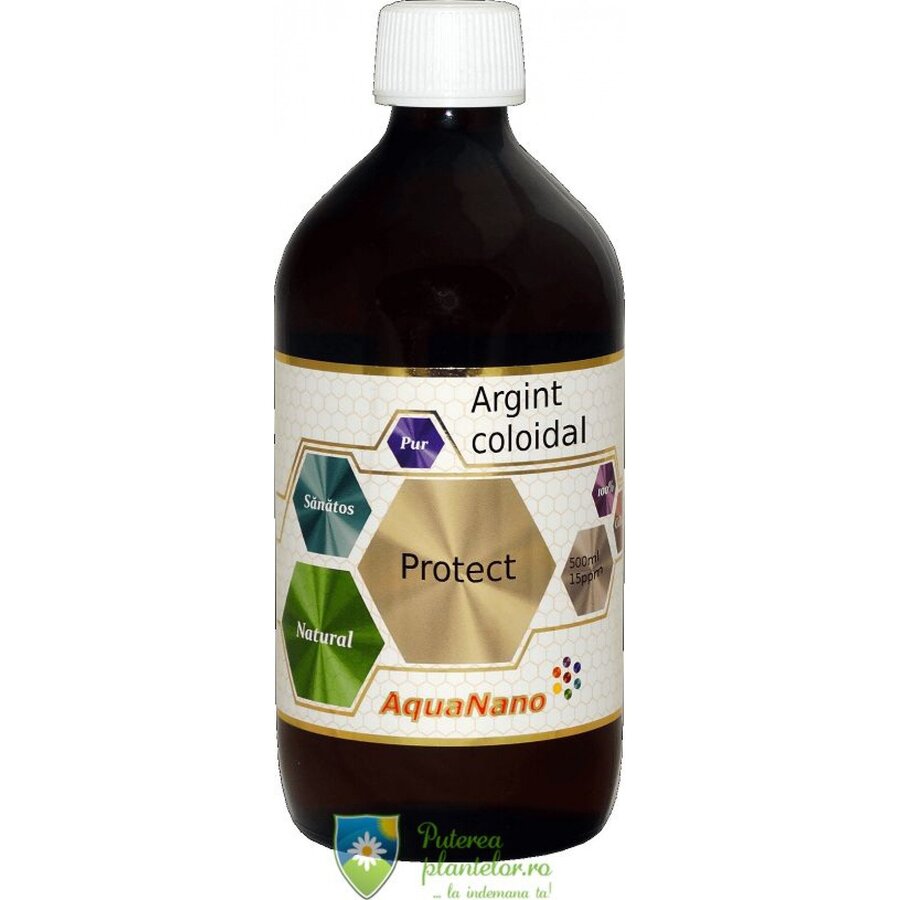 Argint coloidal AquaNano Protect 15ppm 480 ml