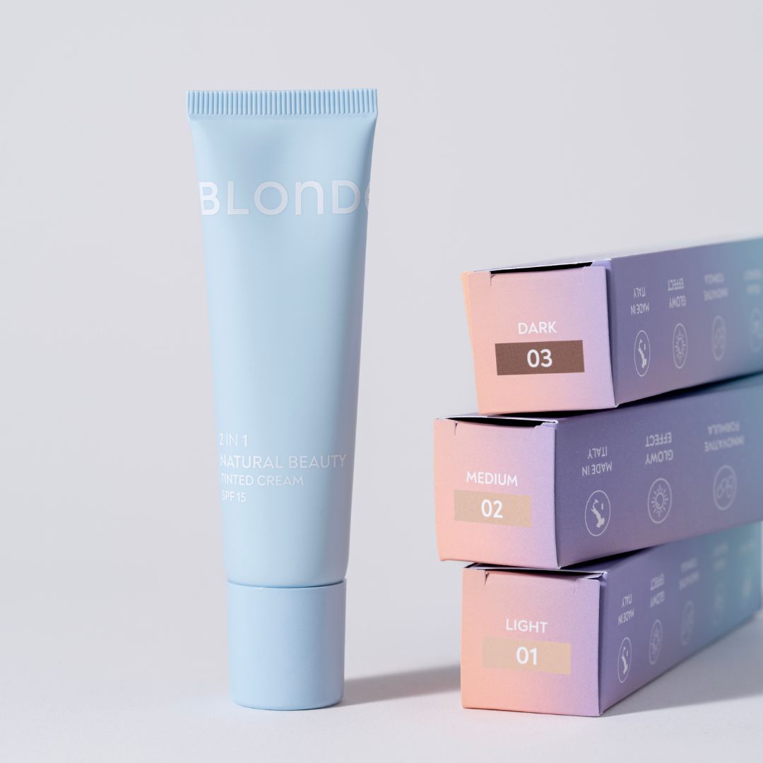 Crema coloranta BB Cream 2 in 1 Natural Beauty - LIGHT 01, SPF 15