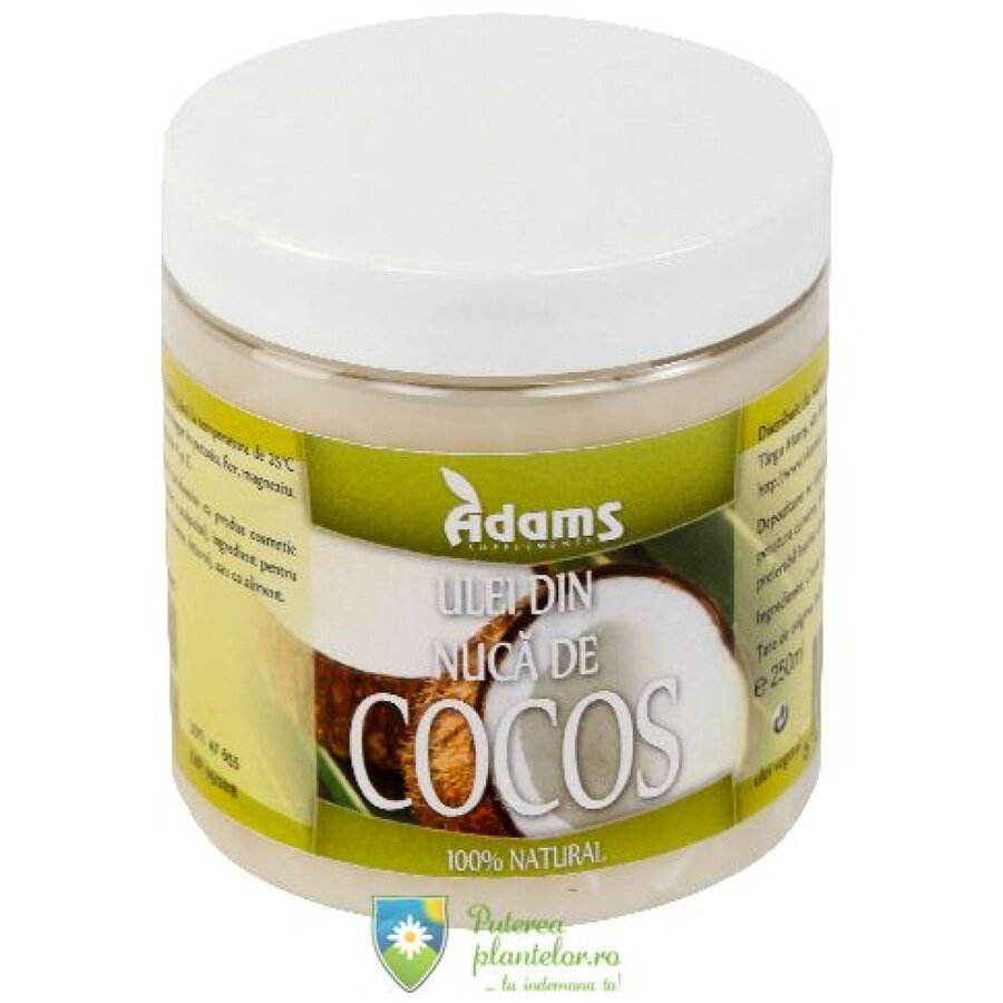 Ulei din nuca de cocos uz alimentar 250 ml