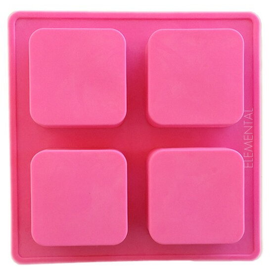 Forma de sapun Patrat, 4 cavitati