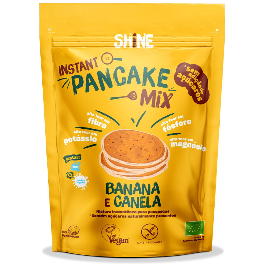 Amestec instant BIO pentru clatite, cu banane si scortisoara Shine