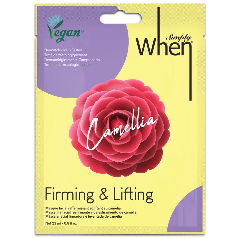 Masca faciala vegana pentru fermitate si lifting, cu extract de camelie, Simply When, 23 ml