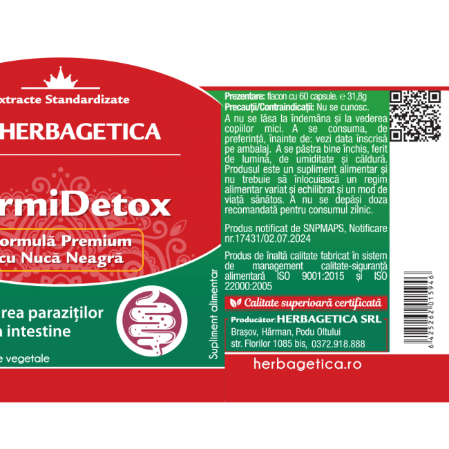 VERMIDETOX 60 CPS