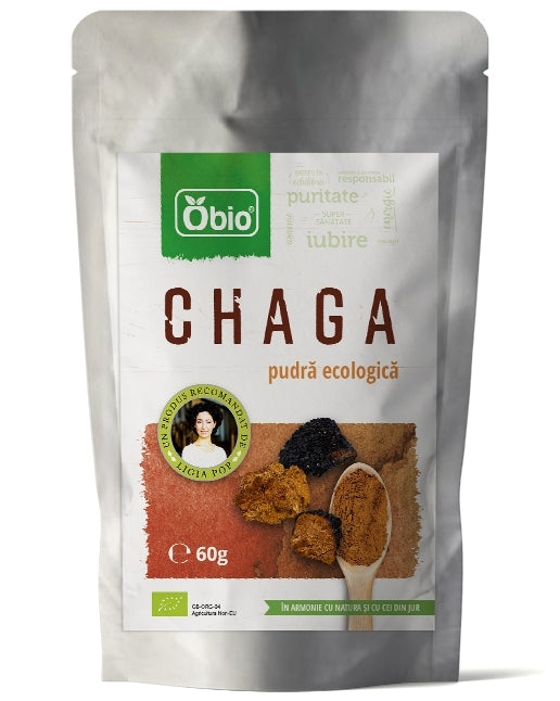 Chaga pudra bio 60g Obio