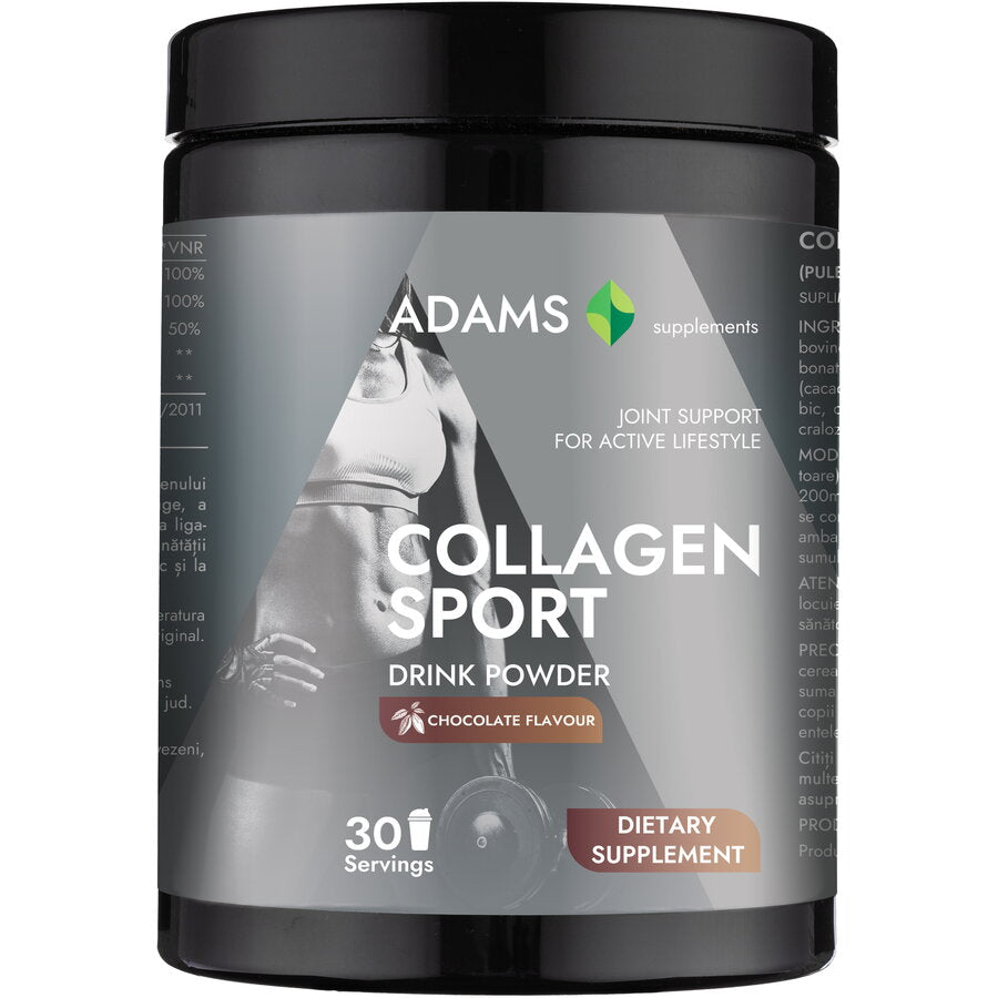 Collagen Sport Adams pulbere cu ciocolata 600 gr