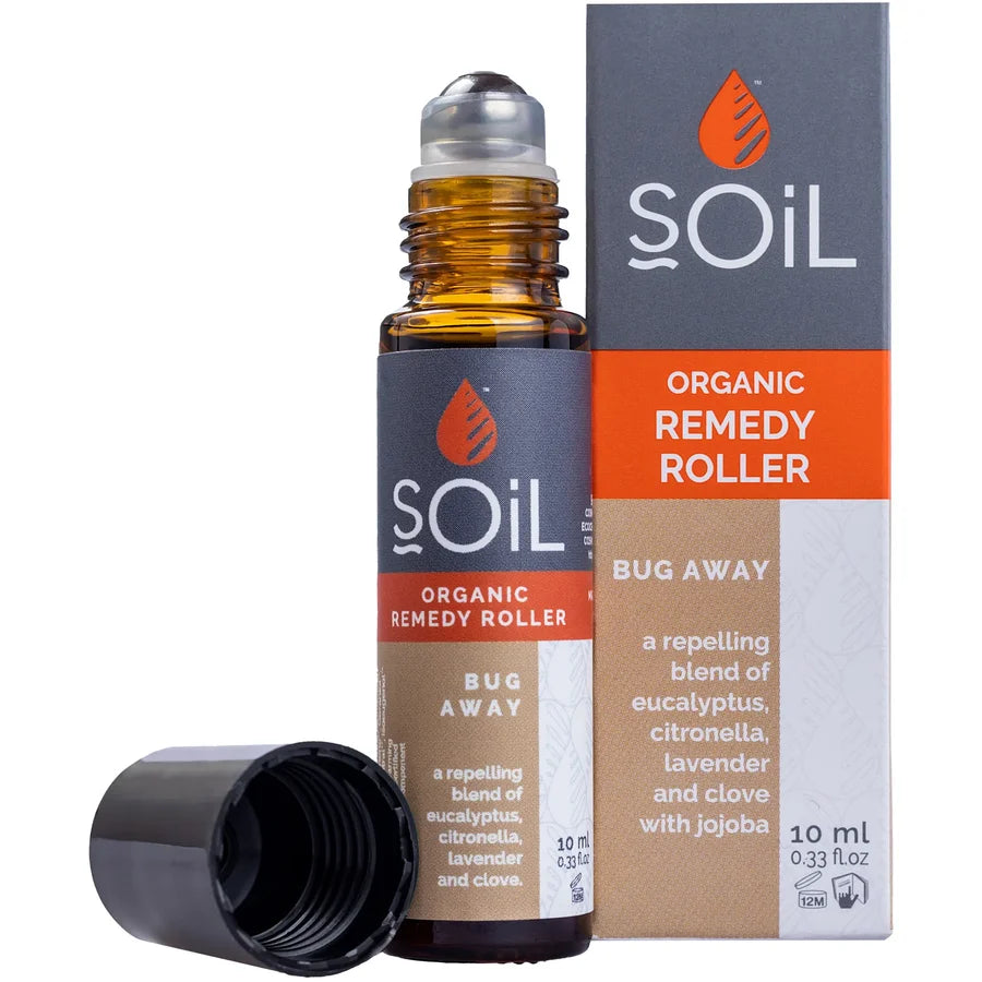 SOiL Roll-On Bug Away cu Uleiuri Eseniale Pure Organice ECOCERT 10 ml Anti-insecte NOU