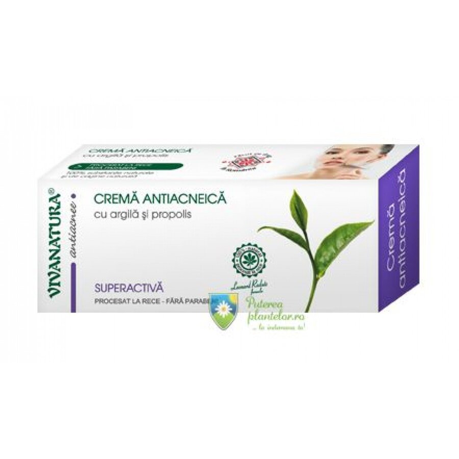 Crema antiacneica argila, aloe si propolis 20 ml