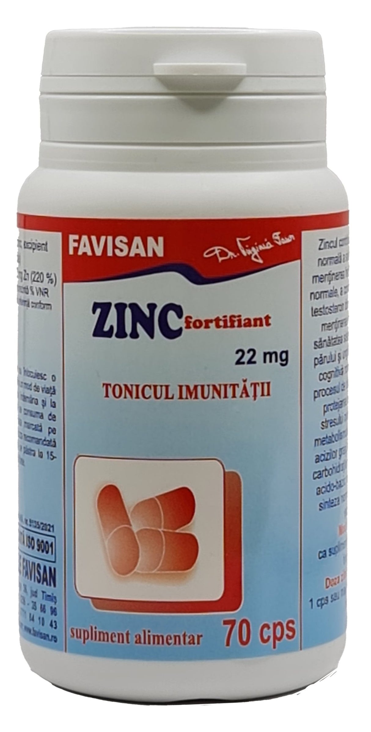 ZINC-FORTIFIANT 22mg 70cps