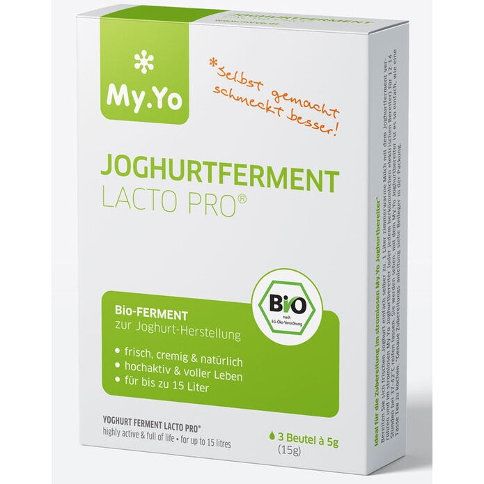 Ferment probiotic pentru iaurt bio LACTO PRO 15g My.Yo Expira: 31.08.2025
