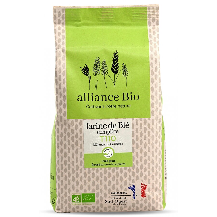 Faina BIO de grau T110, integrala Alliance Bio 1000g