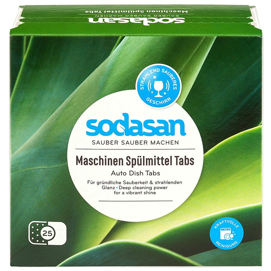 Tablete Detergent Masina Spalat Vase Bio 25 Buc Sodasan