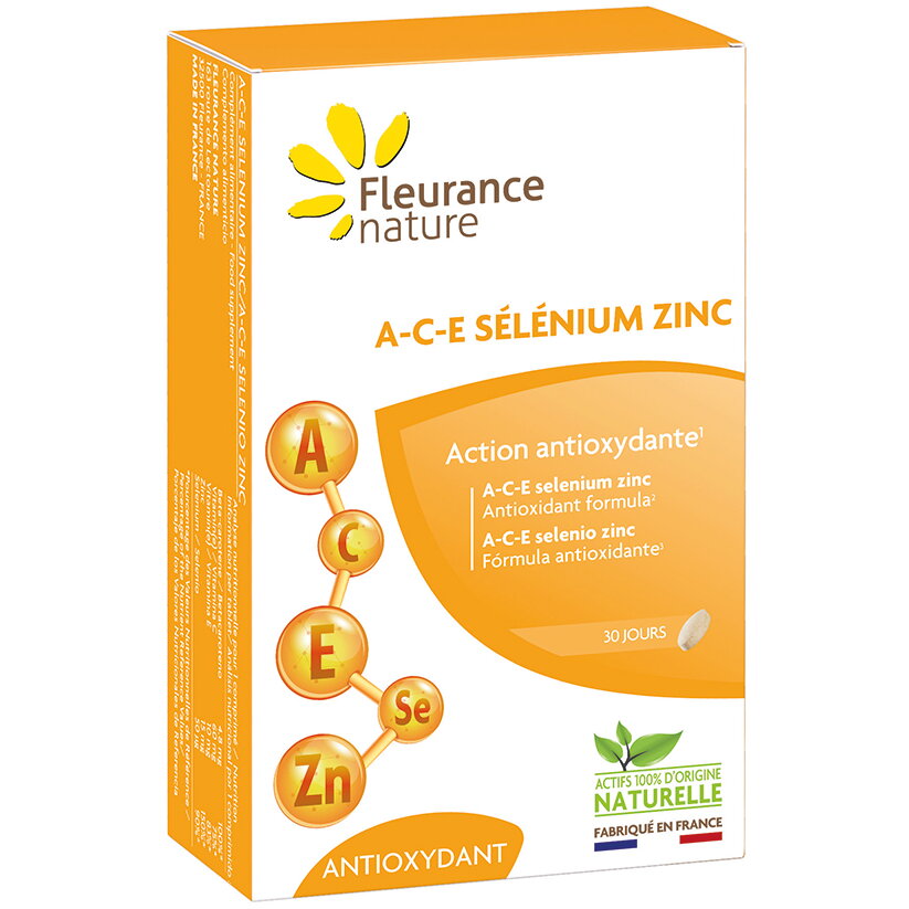 A-C-E SELENIUM ZINC Supliment alimentar x 30cp Fleurance nature