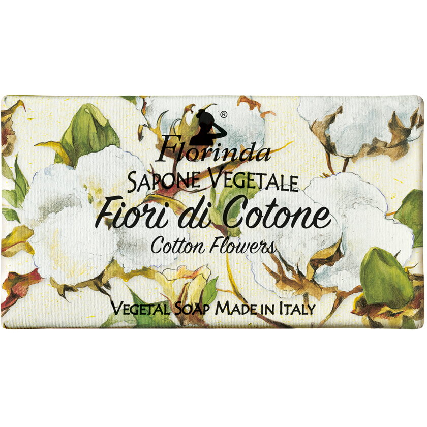 Sapun vegetal cu flori de bumbac Florinda, 100 g La Dispensa